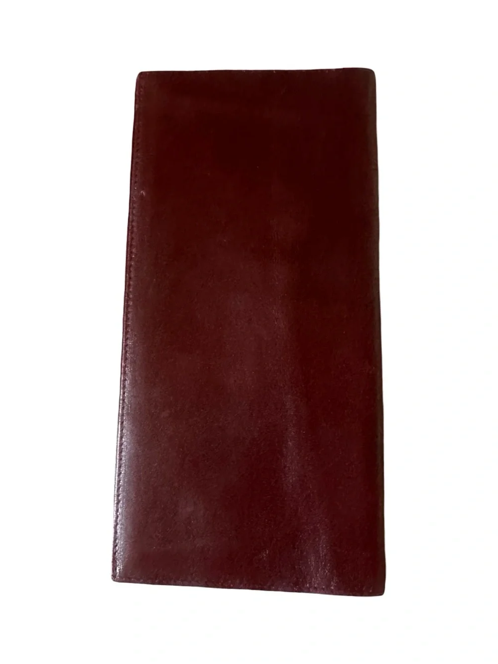 Valentino Men's/Womens  Burgundy Leather Long Wallet